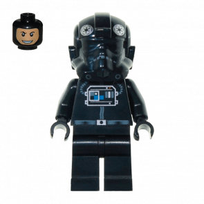 Фігурка Lego TIE Fighter Pilot Patterned Head Star Wars Імперія sw0268a Б/У