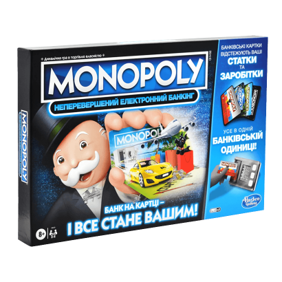 Настольная Игра Monopoly Монополия Непревзойденный электронный банкинг украинская версия - Retromagaz