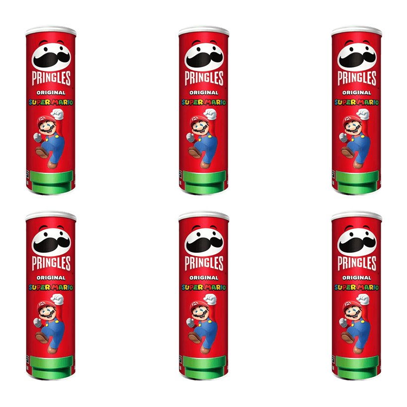 Набір Чипси 6шт Pringles Super Mario Original 165g - Retromagaz