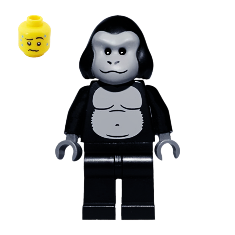 Фігурка Lego Series 3 Gorilla Suit Guy Collectible Minifigures col048 Б/У - Retromagaz