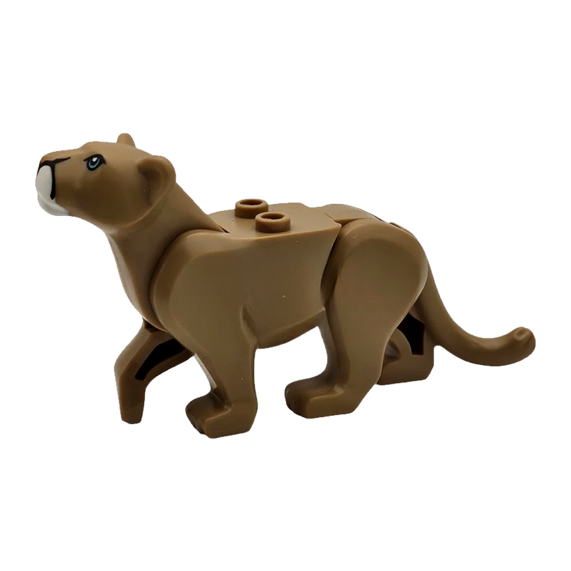 Фигурка Lego Земля Cat Large Mountain Lion Animals bb0787c01pb04 6215575 6227026 Dark Tan Б/У - Retromagaz