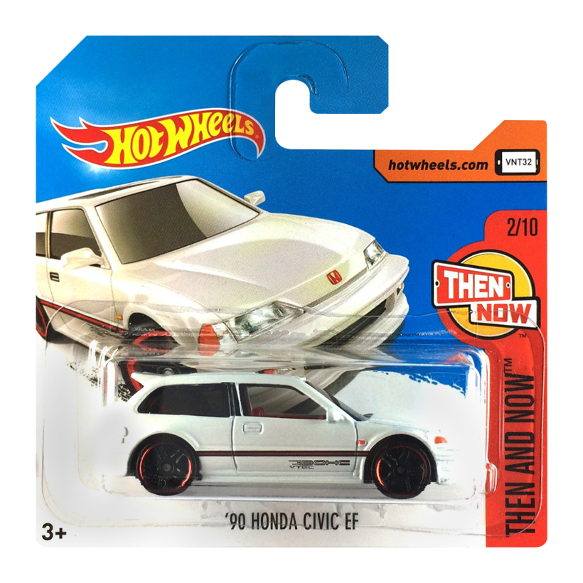 Машинка Базова Hot Wheels '90 Honda Civic EF Then and Now 1:64 DVB00 White - Retromagaz
