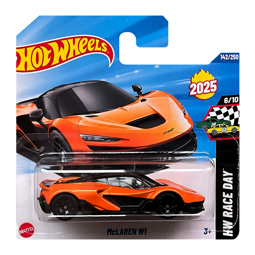 Машинка Базова Hot Wheels McLaren W1 Race Day 1:64 HYW41 Orange - Retromagaz