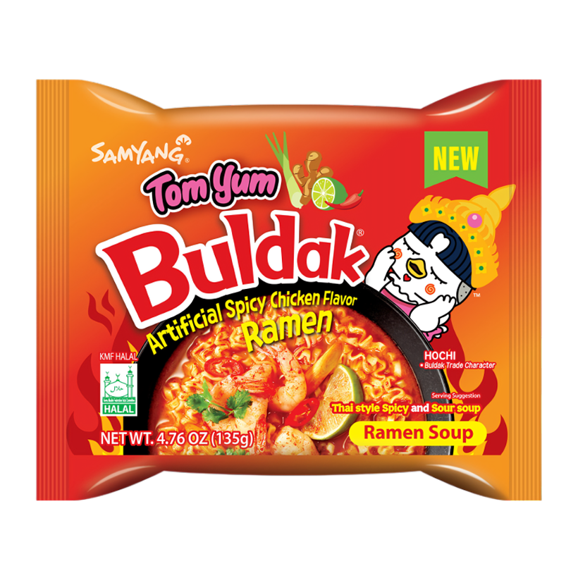 Лапша Samyang Buldak Tom Yum (Том Ям) Острая 145g - Retromagaz