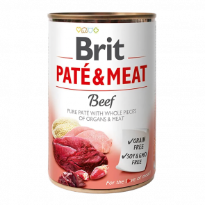 Вологий Корм для Собак Brit Care Pate & Meat Яловичина та Індичка 400g - Retromagaz