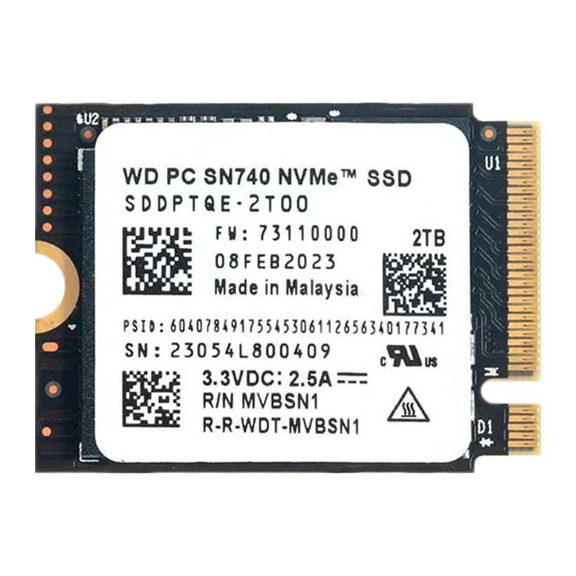 SSD Накопичувач Western Digital SN740 Steam Deck 2TB - Retromagaz