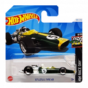 Машинка Базова Hot Wheels '67 Lotus Type 49 Race Day 1:64 HRY76 Green