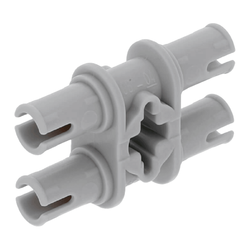 Technic 10шт Lego Пін Double with Axle Hole 32138 4211888 4207743 Light Bluish Grey Б/У - Retromagaz