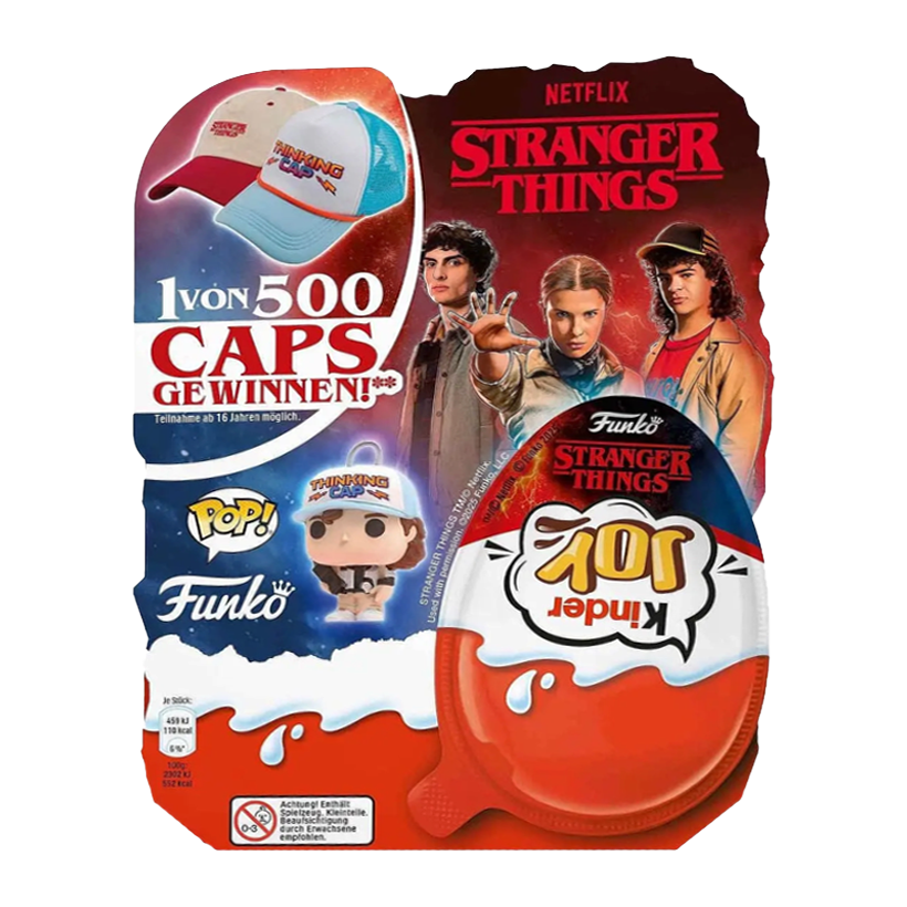 Шоколадне Яйце Kinder Joy Бокс Funko Pop Stranger Things 4 Яйця 80g - Retromagaz