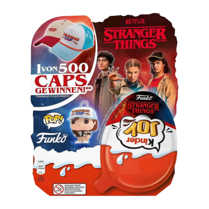 Шоколадное Яйцо Kinder Joy Бокс Funko Pop Stranger Things 4 Яйца 80g - Retromagaz