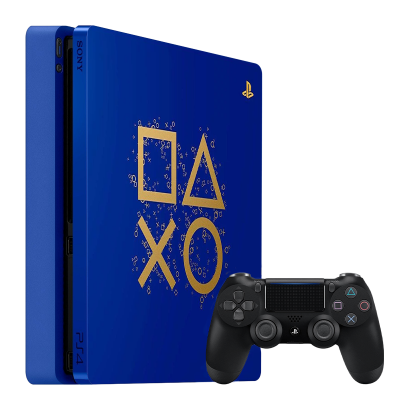 Консоль Sony PlayStation 4 Slim Days of Play Limited Edition 500GB Blue Black Геймпад Б/У - Retromagaz