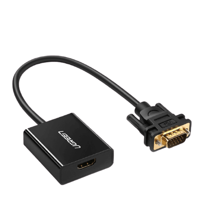 Адаптер VGA - HDMI 1.4 Ugreen PlayStation 4 Black - Retromagaz