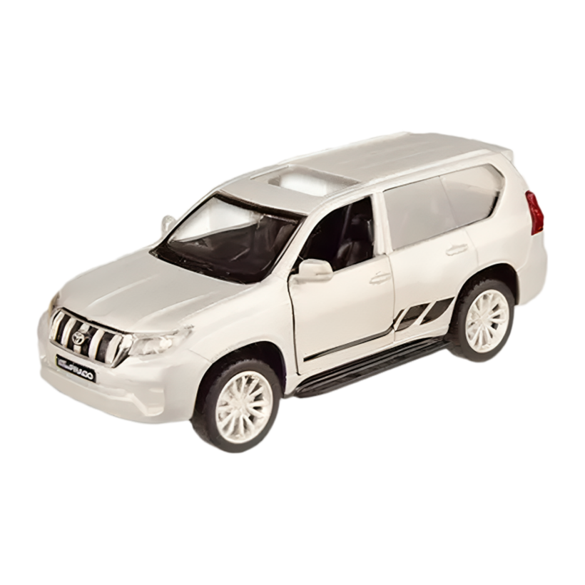 Машинка Автопром Toyota Land Cruiser Prado 1:43 Silver - Retromagaz