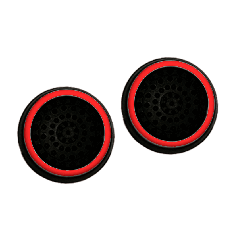 Накладки на Стіки 2шт RMC PlayStation 5 4 3 2 1 Xbox Series One 360 Switch 2 Red Black - Retromagaz