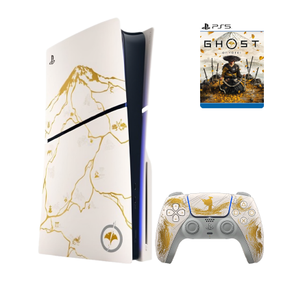 Консоль Sony PlayStation 5 Slim Blu-ray Ghost of Yotei Limited Edition 1TB White Новый - Retromagaz