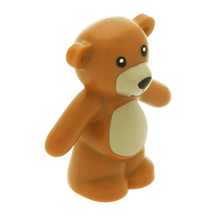 Фигурка Lego Земля Teddy Bear with Black Eyes and Mouth and Tan Stomach and Muzzle Animals 98382pb001 1 4652796 6055832 Medium Nougat Б/У - Retromagaz