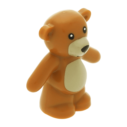 Фігурка Lego Teddy Bear with Black Eyes and Mouth and Tan Stomach and Muzzle Animals Земля 98382pb001 1 4652796 6055832 Medium Nougat Б/У - Retromagaz