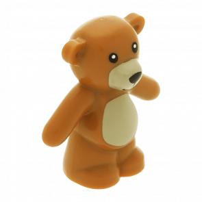Фігурка Lego Teddy Bear with Black Eyes and Mouth and Tan Stomach and Muzzle Animals Земля 98382pb001 1 4652796 6055832 Medium Nougat Б/У