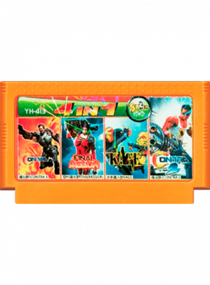 Збірник Ігор RMC Famicom Dendy 4 in 1 Super Contra (2), Contra Force (3, 6), Final Mission (S.C.A.T.), Kage (Blue Shadow) Англійська Версія Тільки Картридж Новий