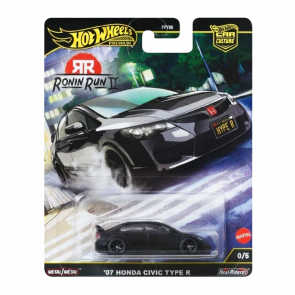 Машинка Premium Hot Wheels '07 Honda Civic Type R II Chase Ronin Run 1:64 JBK89 Black Машинка Premium Hot Wheels '07 Honda Civic Type R II Chase Ronin Run 1:64 JBK89 Black - Retromagaz
