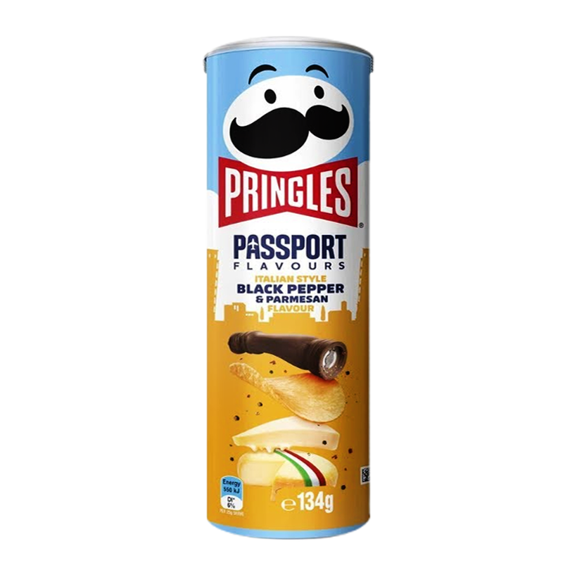 Чипсы Pringles Passport Flavours Italian Black Pepper & Parmesan 134g - Retromagaz