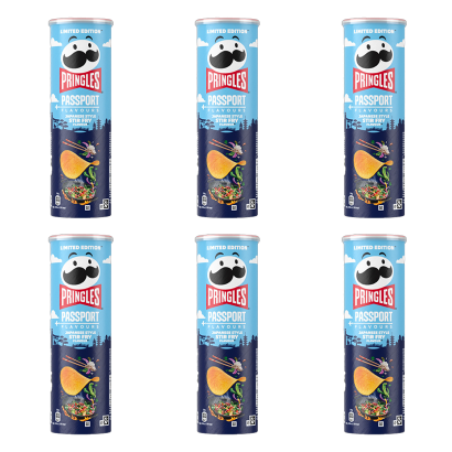 Набор Чипсы 6шт Pringles Passport Flavours Japanese Style Stir Fry 165g - Retromagaz
