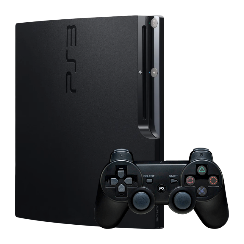 Набір Консоль Sony PlayStation 3 Slim 120GB Black Б/У  + Геймпад Бездротовий RMC Новий - Retromagaz