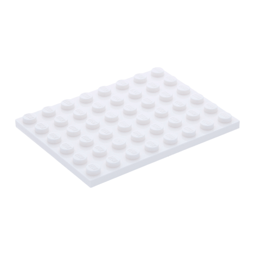 Пластина 4шт Lego Обычная 6 x 8 3036 303601 White Б/У - Retromagaz