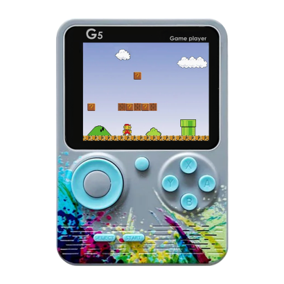 Консоль GameX G5 SV + 500 вбудованих ігор Grey Blue - Retromagaz