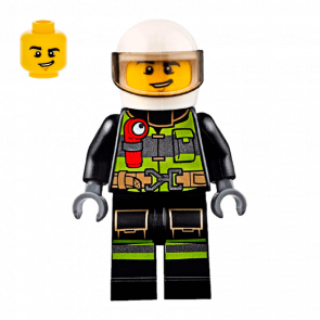 Фигурка Lego Fire 973pb2187 Reflective Stripes with Utility Belt and Flashlight City cty0652 Б/У