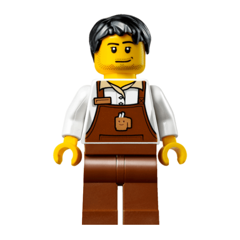Фигурка Lego People 973pb2033 Christmas Train Ride Barista City hol098 1 Б/У - Retromagaz