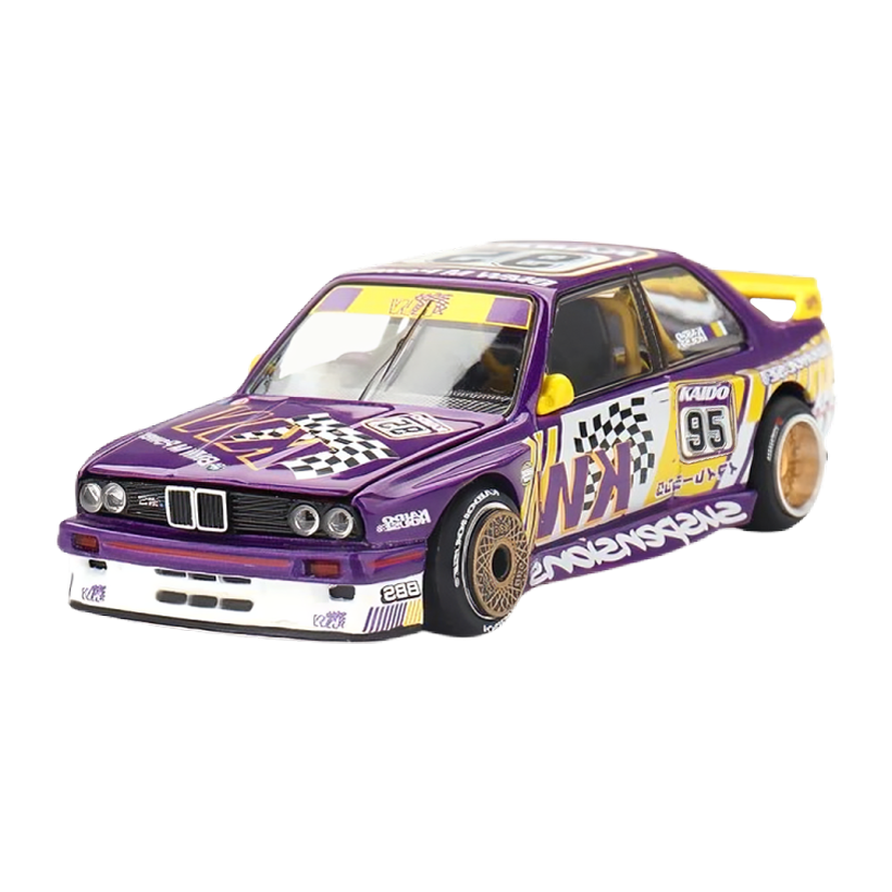 Машинка Premium Kaido House x MiNI GT BMW M3 Kaido KW V1 1:64 KHMG194 Purple - Retromagaz