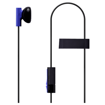 Гарнітура Дротовий Sony PlayStation 4 Mono Chat Earbud Black Blue Б/У - Retromagaz