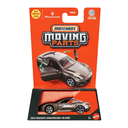 Тематическая Машинка Matchbox 2024 Maserati Grandturismo Folgore Moving Parts 1:64 JBW56 Brown Тематическая Машинка Matchbox 2024 Maserati Grandturismo Folgore Moving Parts 1:64 JBW56 Brown - Retromagaz