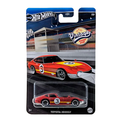 Тематическая Машинка Hot Wheels Toyota 2000GT Vintage Racing Club 1:64 HRT81/HRV07 Red - Retromagaz