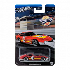 Тематическая Машинка Hot Wheels Toyota 2000GT Vintage Racing Club 1:64 HRT81/HRV07 Red