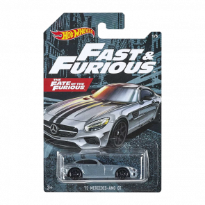 Тематическая Машинка Hot Wheels '15 Mercedes-AMG GT Fast & Furious 1:64 GJV57 Dark Grey