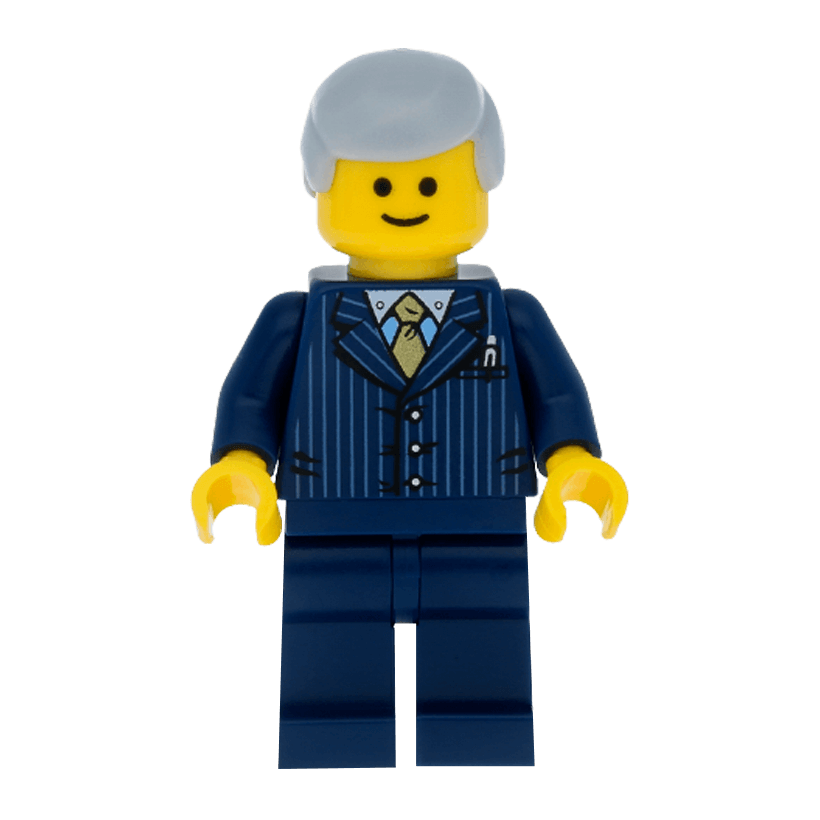 Фигурка Lego People 973pb0899 Mayor City twn155 Б/У - Retromagaz