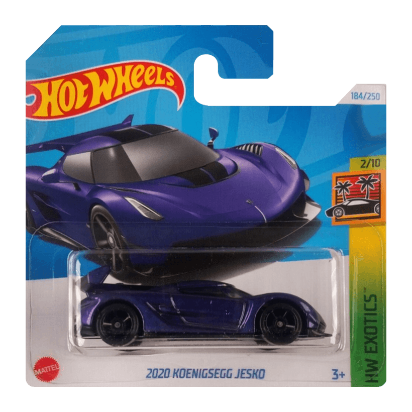 Машинка Базовая Hot Wheels 2020 Koenigsegg Jesko Exotics 1:64 HTC21 Purple - Retromagaz