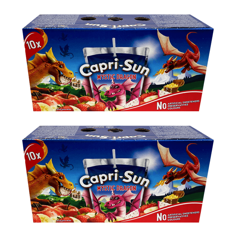 Набір Напій Соковий 20шт Capri-Sun Mystic Dragon 200ml - Retromagaz