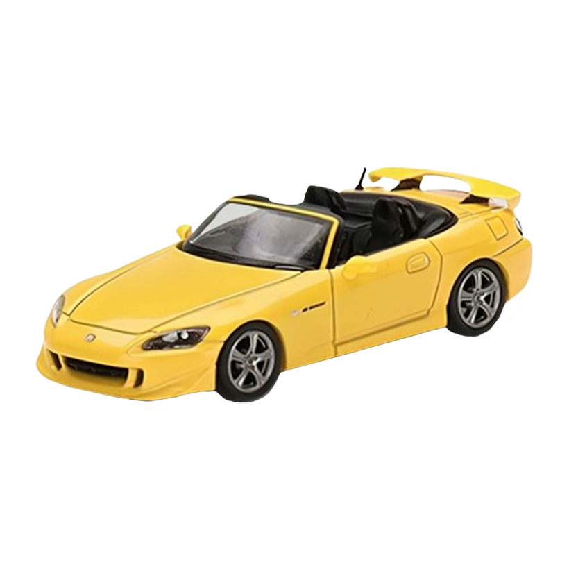 Машинка Premium MINI GT Honda S2000 Type S 1:64 Yellow - Retromagaz