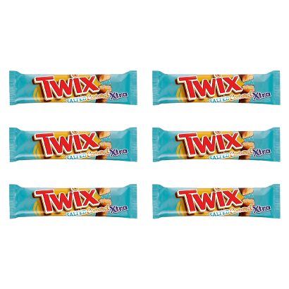 Набор Батончик Twix Печенье с Соленой Карамелью 75g 6шт - Retromagaz