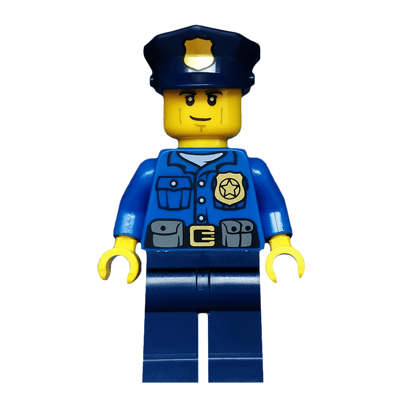 Фигурка Lego Police 973pb1551 Officer Gold Badge City cty0458 Б/У - Retromagaz