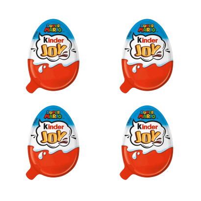 Набор Шоколадное Яйцо 4шт Kinder Joy Super Mario Nintendo 20g - Retromagaz