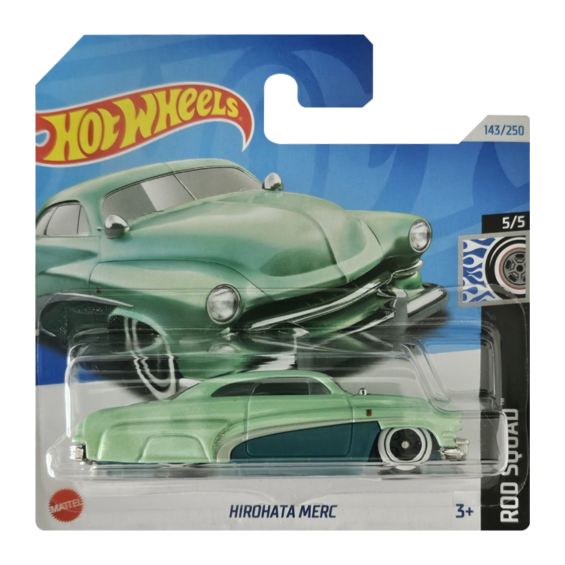 Машинка Базовая Hot Wheels Hirohata Merc Rod Squad 1:64 HRY69 Green - Retromagaz