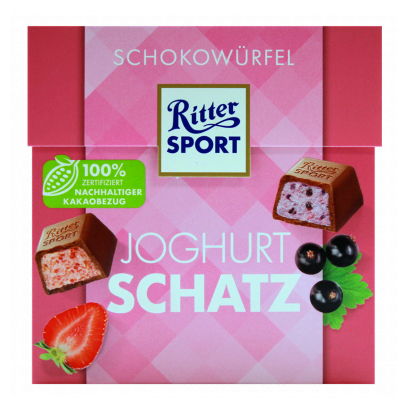 Цукерки Ritter Sport Joghurt Schatz 176g - Retromagaz