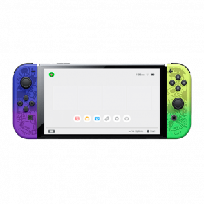 Консоль Nintendo Switch OLED Model HEG-001 Splatoon 3 Limited Edition Модифицированная 128GB Green Violet + 5 Встроенных Игр Б/У - Retromagaz