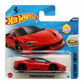 Машинка Базова Hot Wheels Ferrari SF90 Stradale Factory Fresh 1:64 HYW34 Red Машинка Базова Hot Wheels Ferrari SF90 Stradale Factory Fresh 1:64 HYW34 Red - Retromagaz