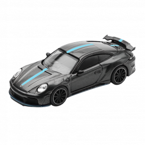 Машинка Premium POP Race Porsche 992 STINGER GTR CARBON EDITION BLUE LINE 1:64 PR640254 Grey - Retromagaz