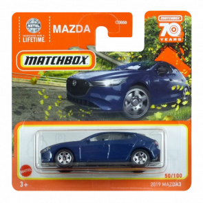 Машинка Большой Город Matchbox 2019 Mazda 3 Highway 1:64 HLD11 Blue